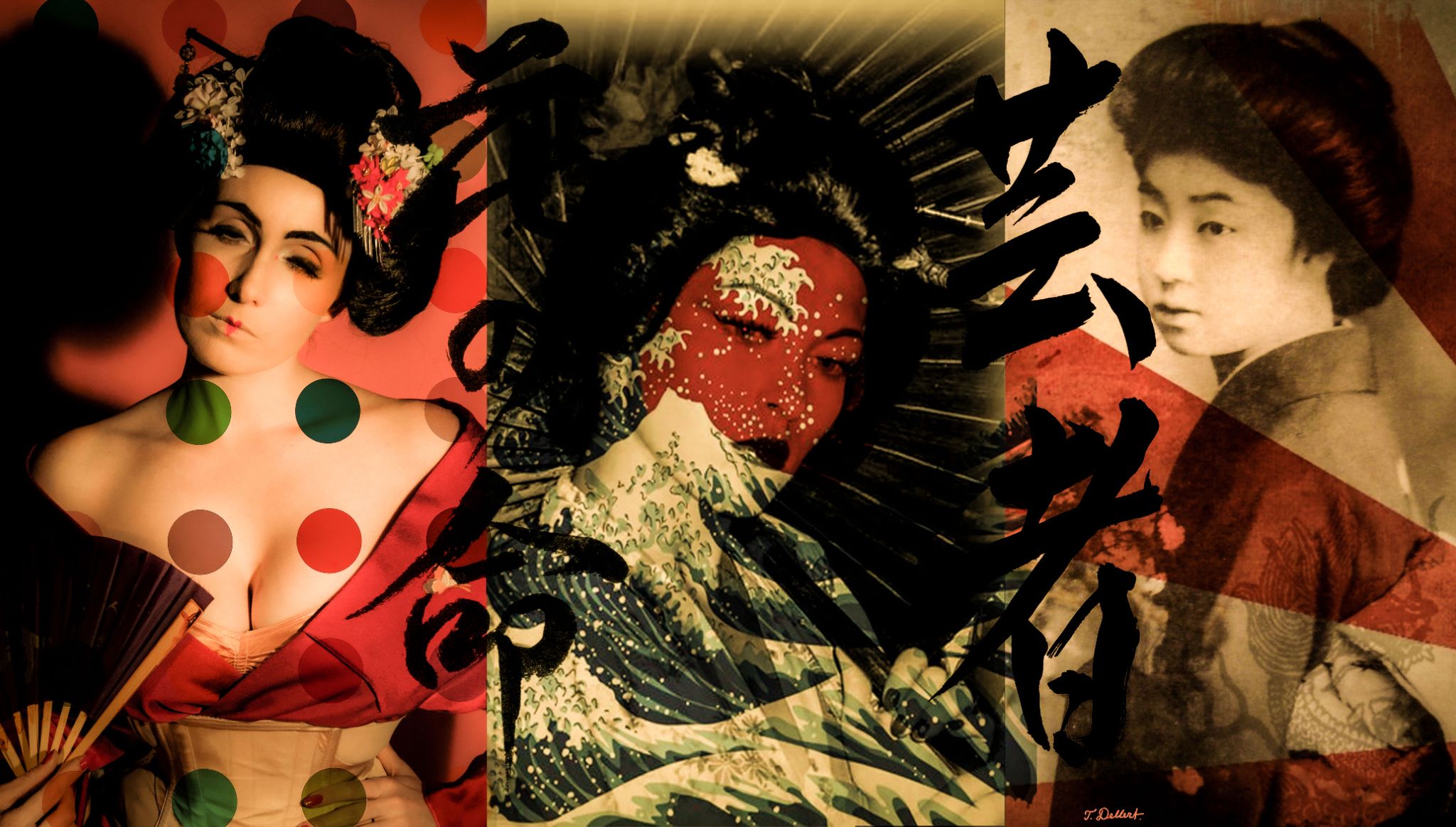 Geisha Triptych